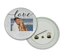 Spilla rotonda Love space