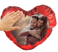 Crea Cuscino Cuore con Paillettes