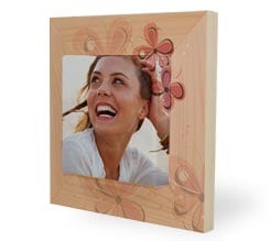 Flowers Quadretto Legno con Tela