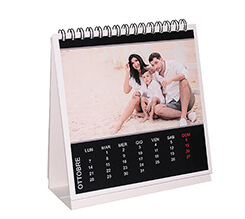 Calendario da tavolo Basic black