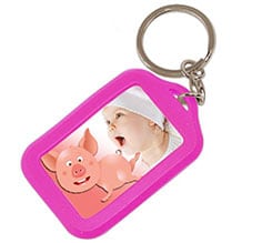 Portachiavi in gomma Maialino