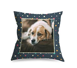 Cuscino in Tessuto Scamosciato Hypnotic blu