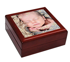 Portagioie in legno White Christmas