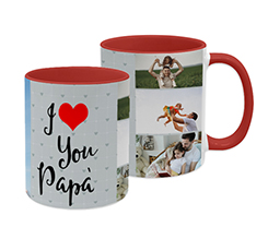 Tazza panoramica I heart papà