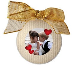 Palla di Natale tonda Cartonato