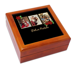 Portagioie in legno Black Christmas