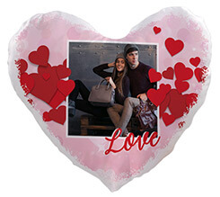 Cuscino cuore in Raso Storm of hearts