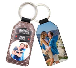 Portachiavi Rettangolare in Pelle