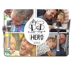 Tovaglietta in sughero Dad is my hero