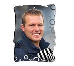 Pergamena masonite Cuori bianco nero