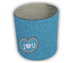 Pouf cilindro Love jeans