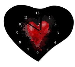 Orologio Cuore Legno 25x21 Red heart