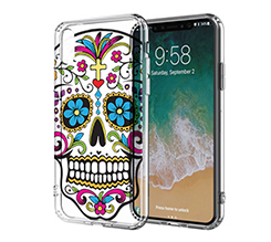 Cover Trasparente iPhone XS Teschio