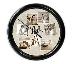 Orologio da muro rotondo Crazy collage