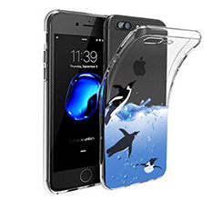 Cover Trasparente iPhone 8 Plus Pinguini