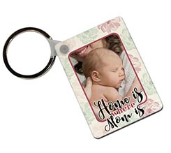 Portachiavi in Legno Rettangolare Floreal mum