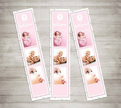 Segnalibro Baptism pink