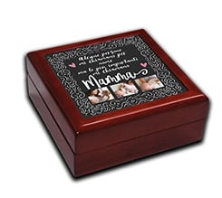 Portagioie in legno Citazione mamma