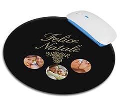 Tappetino mouse tondo Dark collage