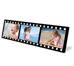3 riquadri Effetto Cinema su Tela