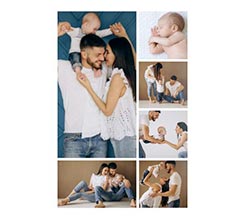 Poster collage 40x60 cm 6 Riquadri