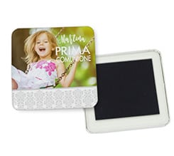 Magnete quadrato frigo Grey cross