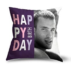 Happy Birthday Viola su Cuscino in Pile