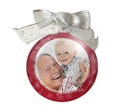 Palla di Natale tonda Red Christmas