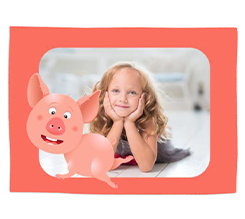 Tovaglietta in tessuto Maialino