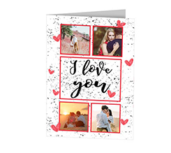 Cards I love you collage