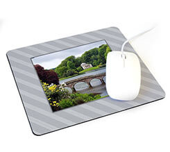 Tappetino mouse rettangolare Grey view