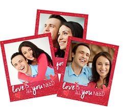 Polaroid Magnetiche Love con cuori