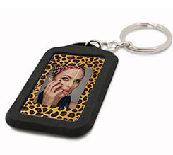 Portachiavi in gomma Maculato marrone