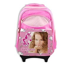 Zaino trolley Unicorno rosa