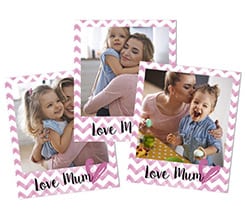 Polaroid Magnetiche Love mum rosa