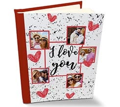 Album Retro Pelle I love you collage