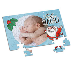 Puzzle A4 Natale celeste