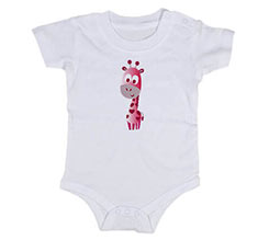 Body neonato con bottoncini Giraffa