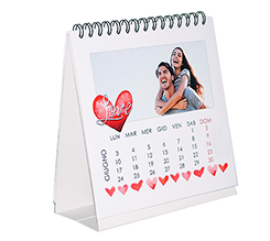 Calendario da tavolo Timbro cuore