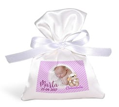 Sacchetto Portaconfetti Orsetto rosa