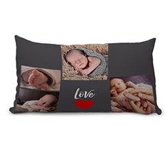 Collage Dark 4 Riquadri su Cuscino Carezza