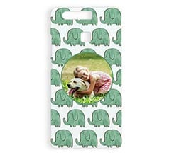 Cover Huawei P9 3D Elefantini verdi