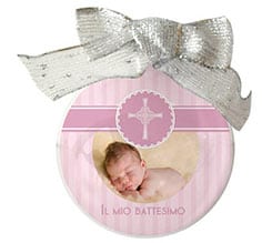 Palla di Natale tonda Baptism her