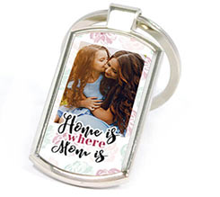 Portachiavi in Metallo Rettangolare Mum is home