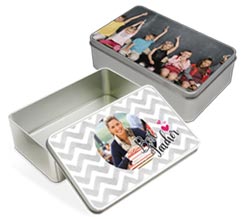 Scatola di Latta Rettangolare con foto