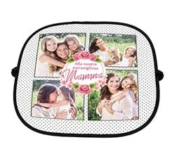 Parasole auto Rose e pois neri