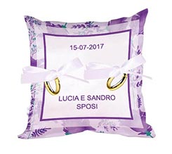 Cuscino portafedi Lavanda