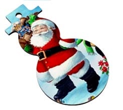 Pupazzo Neve Legno Decorazioni Natale