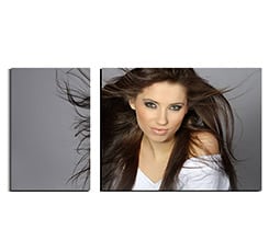 Tela 2 pannelli Rettangolo scomposto