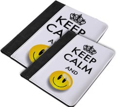 Portadocumenti Keep Calm Bianco